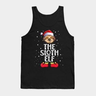 The Sloth Elf Christmas Elf Party Tank Top